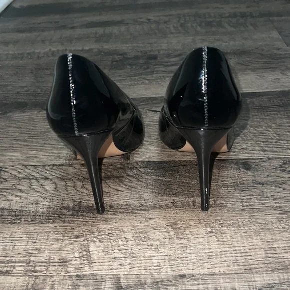 Shiny Black Lidia Talavera Heels US10 - Picture 6 of 9